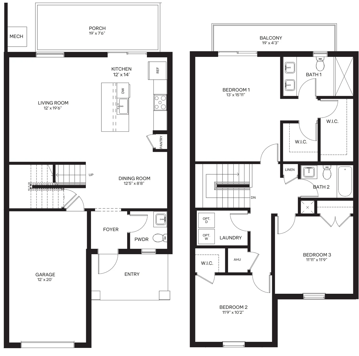 Banbury floor plan, 1,728 sq ft