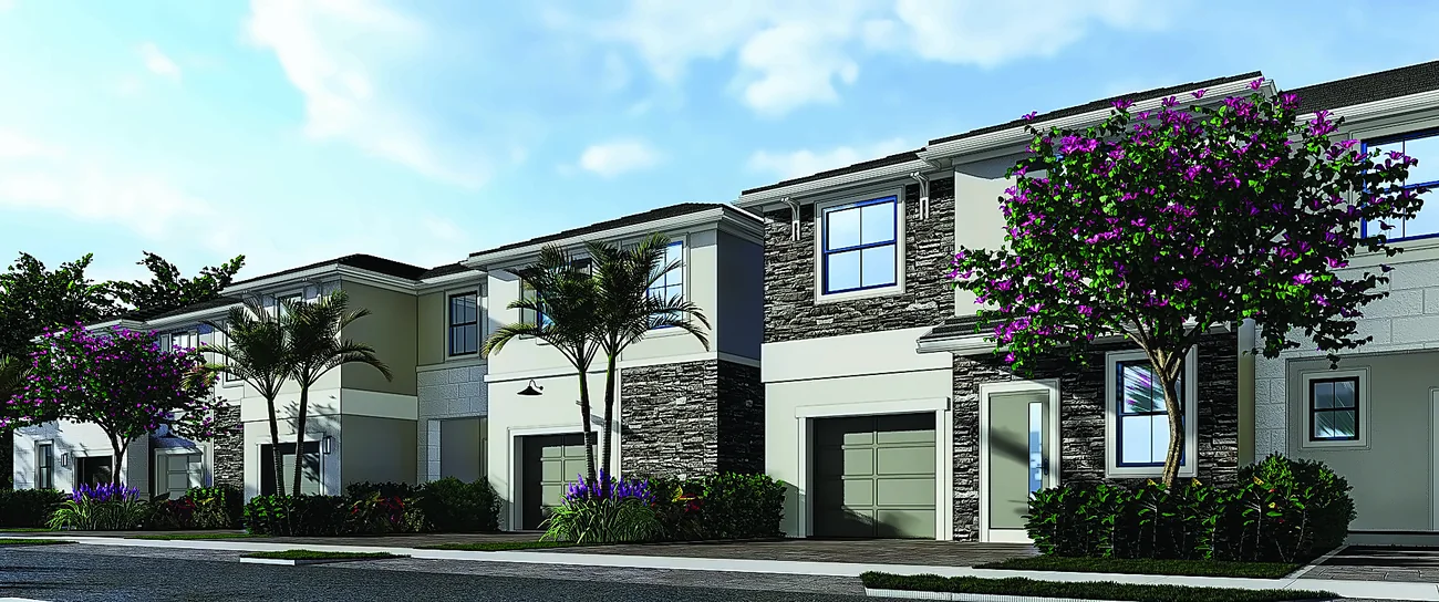 Corner elevation at Vintage Oaks